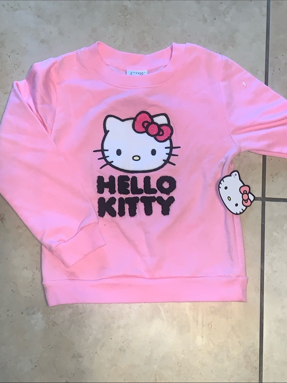 Hello Kitty Light Pink Graphic Pullover Sweatshirt